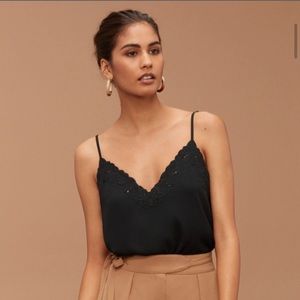Babaton “Everly” blouse cami in black